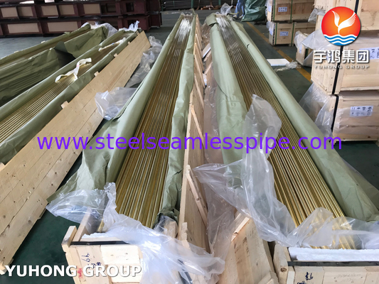 ASTM B111 / ASME SB111 C44300 콘덴서 열 교환기 용 구리 튜브