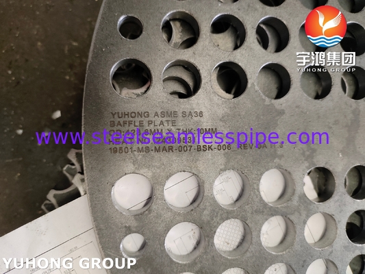 열 교환기 부품 압력 기구 BAFFLE PLATE SA387 GR.11 CL.2 A36