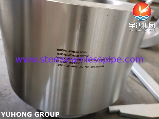 ASME SA105N 탄소제철 자기 강화 노즐 압력 용기 부품