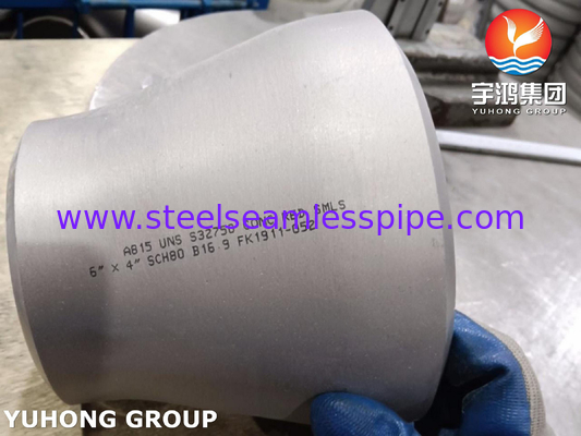 ASTM A815 UNS S32750 슈퍼 듀플렉스 스틸 피팅 B16.9 BW 컨센트릭 리듀서