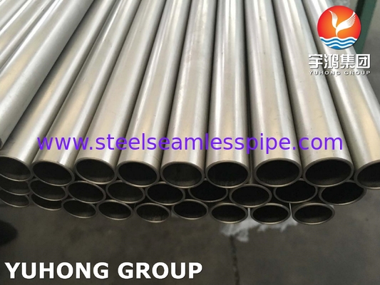 ASME SB338 Gr7 UNS R52400 콘덴서용 티타늄-팔라디움 합금 튜브