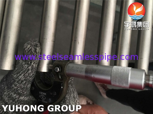 ASME SB338 Gr7 UNS R52400 콘덴서용 티타늄-팔라디움 합금 튜브
