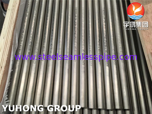 ASME SB338 Gr7 UNS R52400 콘덴서용 티타늄-팔라디움 합금 튜브