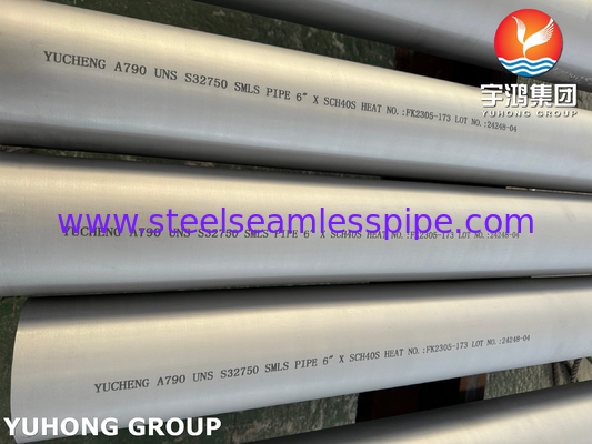 슈퍼 듀플렉스 2507 파이프 ASTM A790 UNS S32750 슈퍼 듀플렉스 스테인리스 스틸 파이프
