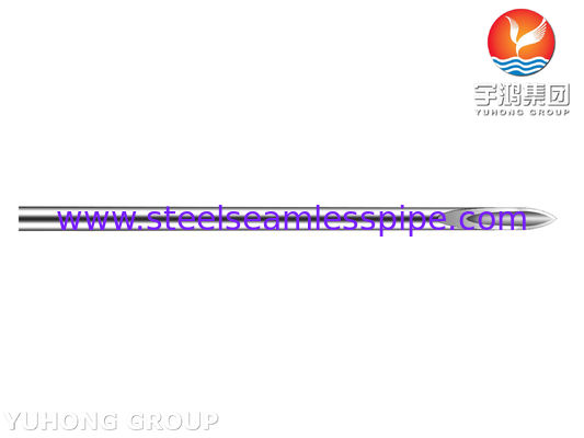 ISO9626 스테인레스 스틸 주사 바늘 튜브, 굽은 끝, 의료 하피더믹 바늘