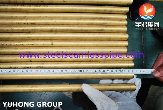 ASTM B111 C68700 콘덴서 및 열 교환기 용 구리 니켈 튜브