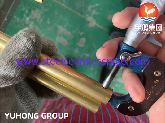 ASTM B111 C68700 콘덴서 및 열 교환기 용 구리 니켈 튜브