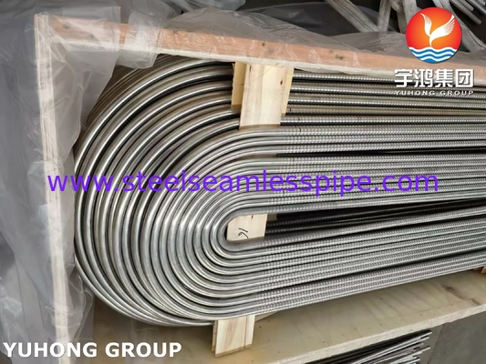 ASTM A213 TP304 304L 스테인리스 스틸 코러브 튜브 U Bend 열 교환 튜브