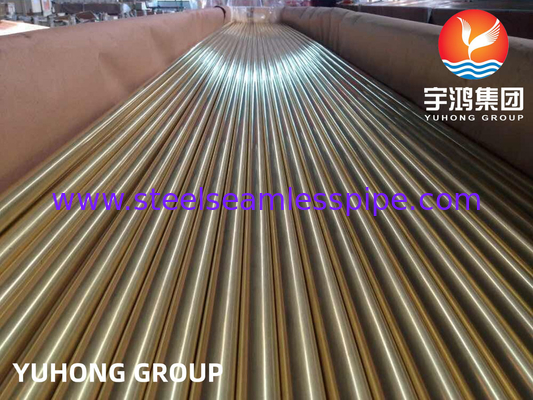 ASME SB111 C44300 열 교환기용 수직 구리 파이브 구리 파이브