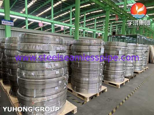 ASTM A269 TP316L 스테인리스 스틸 코일 시우스리스 튜브 NACE MR0175 준수