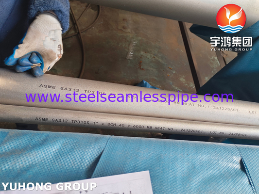 ASME SA312 TP310S / UNS S31008 스테인리스 스틸 시무스 파이프 산업