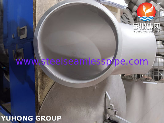 ASTM A815 S32750 듀플렉스 스테인레스 스틸 부착 팔꿈치 90도 긴 반지름 부트 웰드