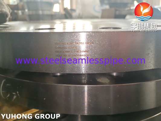 ASTM A266 ASME SA266 GR.2N 열 교환기 부품 채널 커버 플랜지