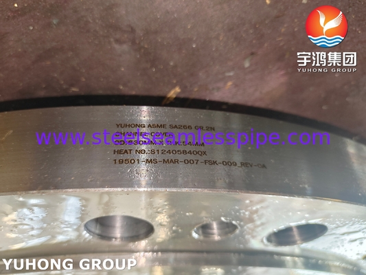ASTM A266 ASME SA266 GR.2N 열 교환기 부품 채널 커버 플랜지