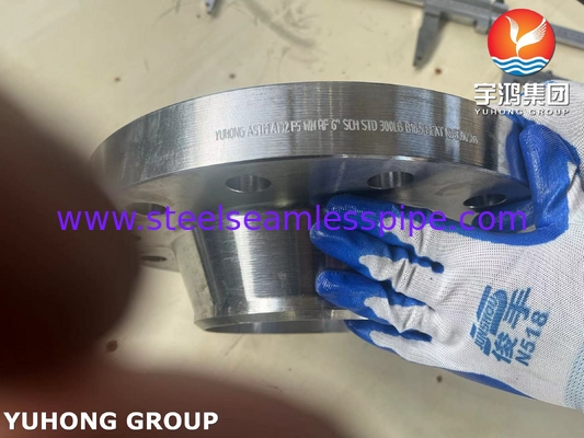 ASTM A182 F5 오리피스 웨일드 넥 RF 플랜지 B16.5 탁월한 고온을 위해