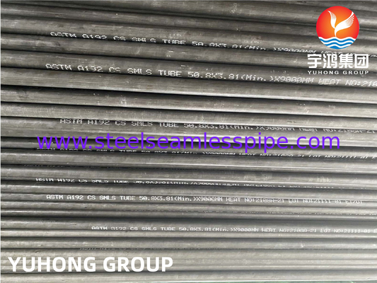 탄소 강철 꿰매지 않는 튜브 ASTM A192 ASME SA192 최소 벽 두께 고압 서비스 보일러 오븐