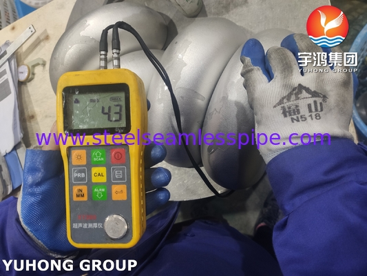 180° SR 팔꿈치 스테인리스 스틸 피팅 ASTM A403 B16.9 파이프 시스템용