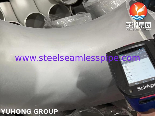 ASTM A403 WPS31254 듀플렉스 스테인리스 스틸 254SMO 핑팅 90도 LR 팔꿈치