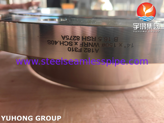 ASTM A182 F310 스테인리스 스틸 WNRF 플랜지 ASME B16.5 가조 스틸 플랜지