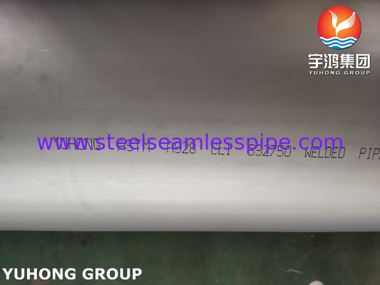 ASTM A928 CL.1 슈퍼 듀플렉스 스틸 용접 파이프 S32750 S32205 S31254