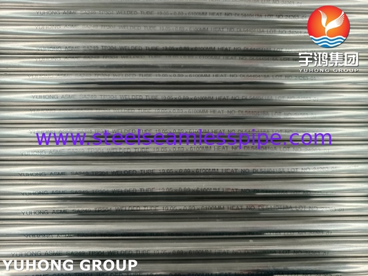 ASTM A249 TP304 스테인리스 스틸 용접 튜브 보일러 열 교환기 콘덴서
