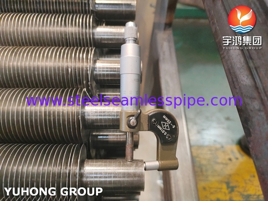 ASME SA179 알루미늄 1060 내장 핀 튜브 G형 핀 콘덴서, 냉각 시스템