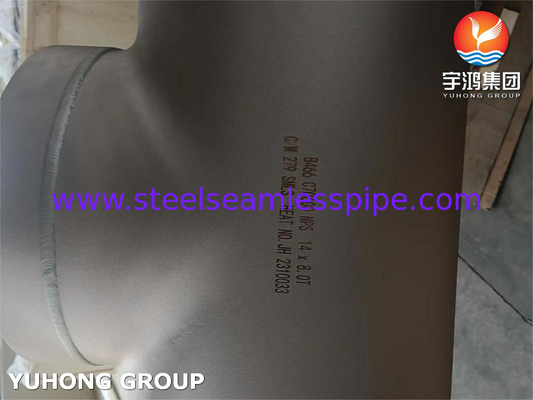ASTM B466 C70600 구리 니켈 합금 파이프 피팅, Buttweld CuNi 90/10 Equal Tee