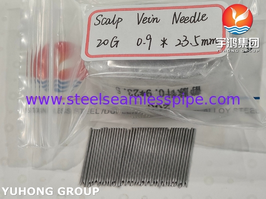ISO9626 SUS304, 정맥 주입 및 투여를 위한 정맥 내 Needle Tube, 20G 0.9*23.5MM