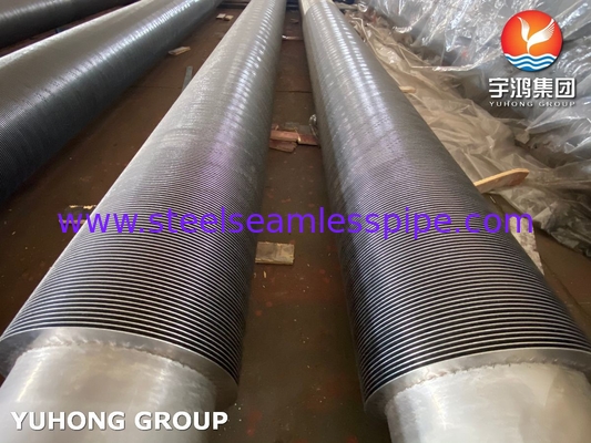 합금 강철 HFW 고주파 용접 고체 핀 튜브 ASME SA213 T5 T9 T11 T12 보일러 콘덴서 히터 응용