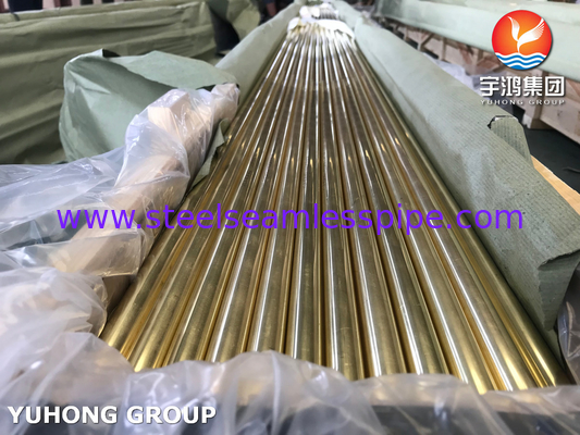 ASTM B111 / ASME SB111 C44300 콘덴서 열 교환기 용 구리 튜브
