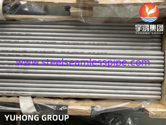 ASTM A789 UNS S31803 SAF2205 공격적인 환경에서의 듀플렉스 스틸 톱리스 튜브