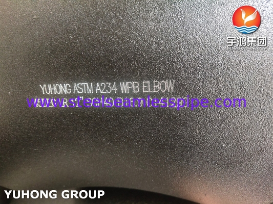ASTM A234 WPB 탄소 강철 팔꿈치 45DEG LR 부트 웰드 BW B16.9