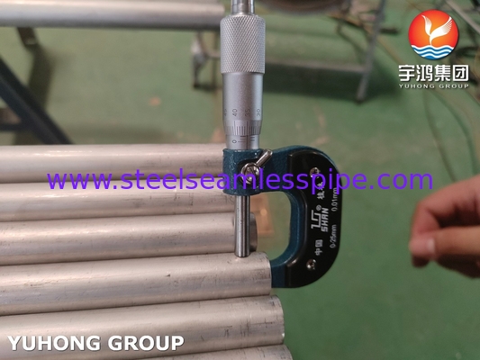 ASME SA789 / ASTM A789 S32750 열 교환기용 듀플렉스 스틸 꿰매지 않은 튜브, 화학 응용