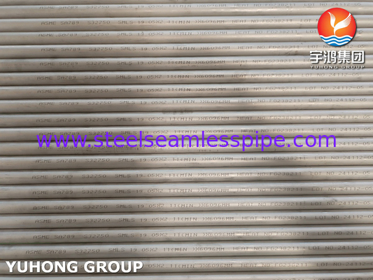 ASME SA789 / ASTM A789 S32750 열 교환기용 듀플렉스 스테인리스 스틸 꿰매지 않은 튜브, 화학 응용
