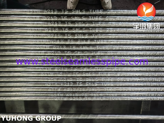 오일 및 가스 정제공장용 ASTM A213 T5 매듭 없는 합금강 파이프