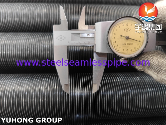 ASME SA209 TP304 스테인리스 스틸 내장 핀 튜브 핀 G 타입 알루미늄 1060 핀