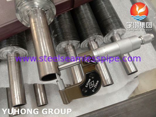 ASME SB163 N04400 공기 냉각기 및 가스 재열기용 알루미늄 핀이 탑재된 핀 튜브
