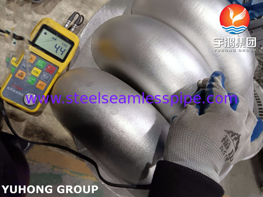 ASTM A403 WP321-S180 ° 시스템 압력 하락을 줄이기 위한 팔꿈치