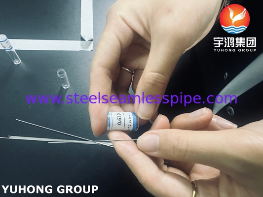 SUS304 ISO9626 20G 스테인리스 스틸 바이오피스 바늘 튜브 조직 샘플 추출 0.9 * 0.15MM