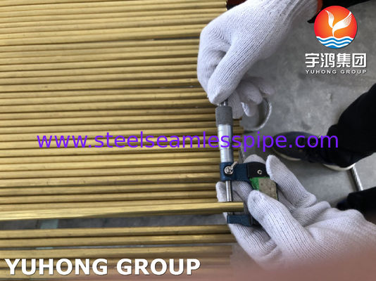 DIN17660/ DIN EN 12168 CuZn20Al2 F39/ CW509L 황동 구리 이음매 없는 튜브