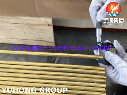 DIN17660/ DIN EN 12168 CuZn20Al2 F39/ CW509L 황동 구리 이음매 없는 튜브