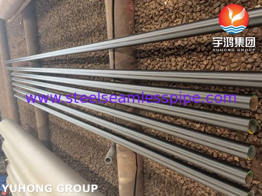 ASTM A335 / ASME SA335 P9 합금 강철 톱니 없는 파이프 검은색 페인트 굽은 끝