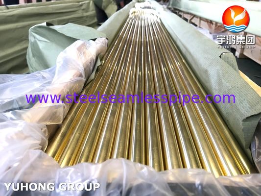B111 C44300 애드미럴티 황동 이음매 없는 튜브, 콘덴서 및 열교환기에 널리 사용