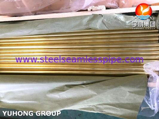 B111 C44300 애드미럴티 황동 이음매 없는 튜브, 콘덴서 및 열교환기에 널리 사용