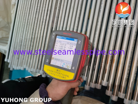 ASTM A268 TP410 스테인리스 스틸 꿰매지 않는 튜브 밝게 굽힌 열 교환 튜브