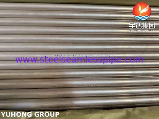 ASME SB111 UNS C71500 구리 니켈 튜브 CuNi 70/30 이음매 없는 콘덴서 튜브