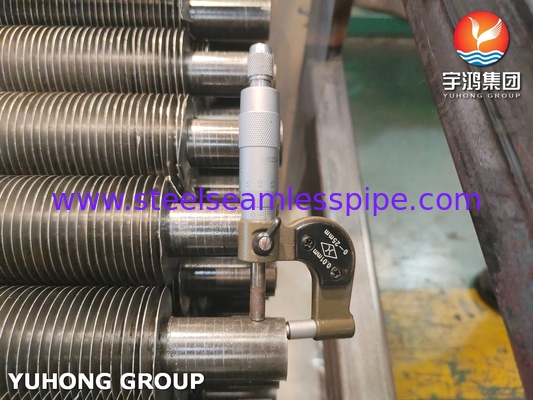 공랭식 냉각기용 탄소강 ASTM A179 G형 임베디드 핀 튜브