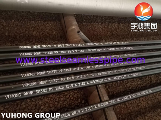 ASTM A335 P9 고온용 페리틱 합금 철강 파이프 88.9MM X 7.62MM