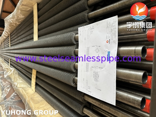 ASTM A213/ ASME SA213 T22 HFW 톱니형 핀 튜브 두 포트, 열 회수 증기 발생기용 U자형 벤딩 가능