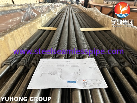 ASTM A213/ ASME SA213 T22 HFW 톱니형 핀 튜브 두 포트, 열 회수 증기 발생기용 U자형 벤딩 가능